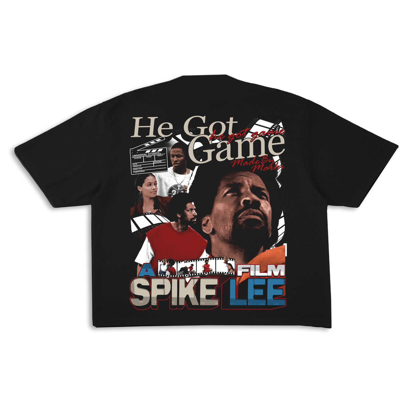 he Got Game Tee Black Tee (ready to ship)