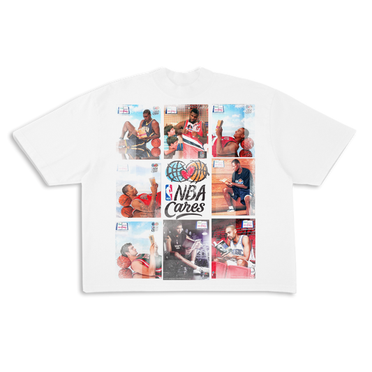 Vintage Nba cares posters Tee (ready to ship)