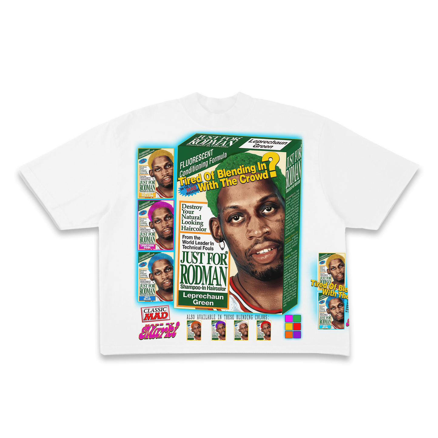 Dennis Rodman HairDye tee (ready to ship)