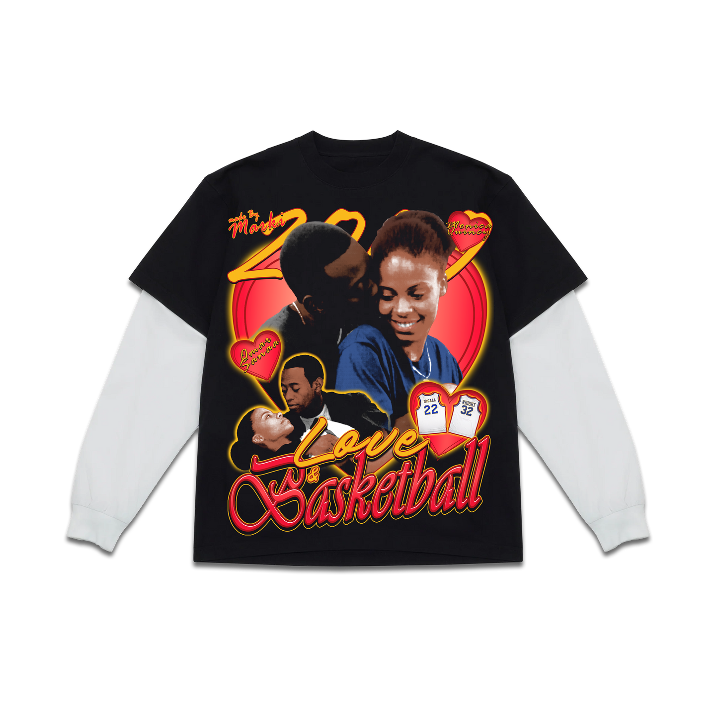 Love & Basketball skater tee (ready to ship)