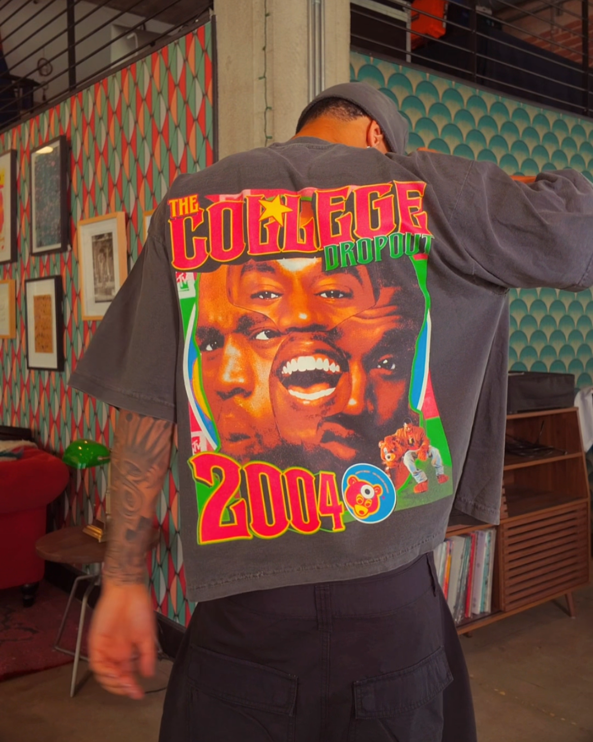 Shadow Kanye College Dropout Tee (ready to ship)
