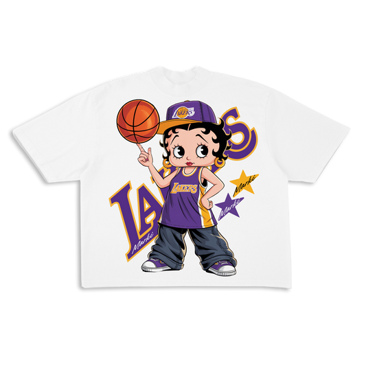 Betty Lakers Tee (Ready to ship)