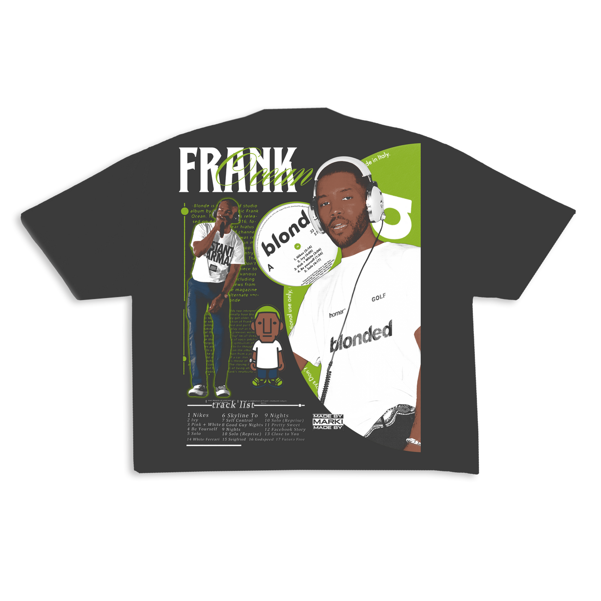 Frank Ocean Tee Shadow (ready to ship)