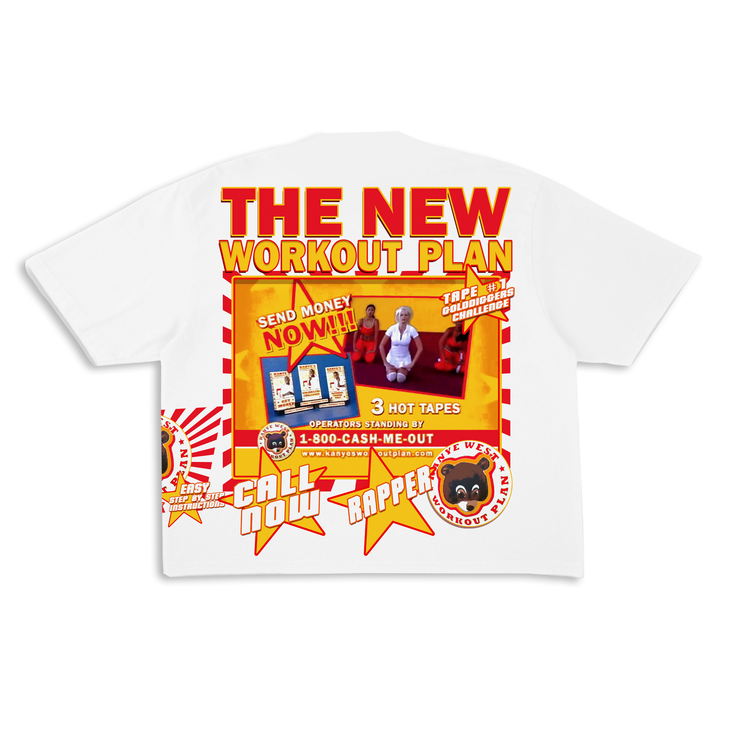 Kanye Workout Plan Tee (ready to ship)
