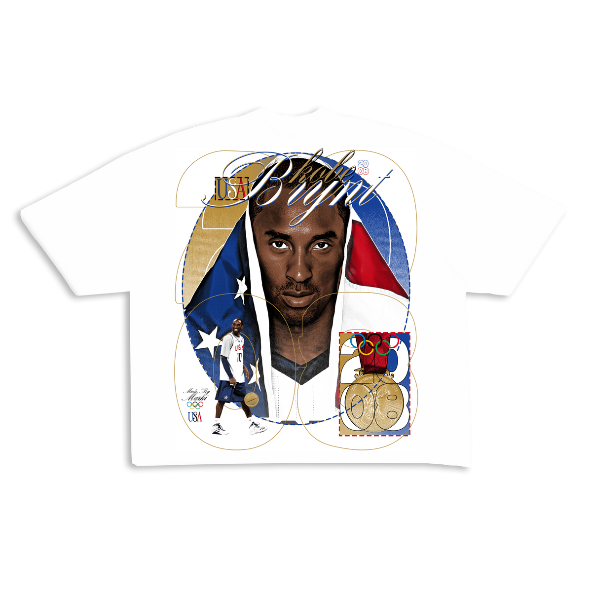 Kobe Bryant 2008 USA Olympics Tee (ready to ship)