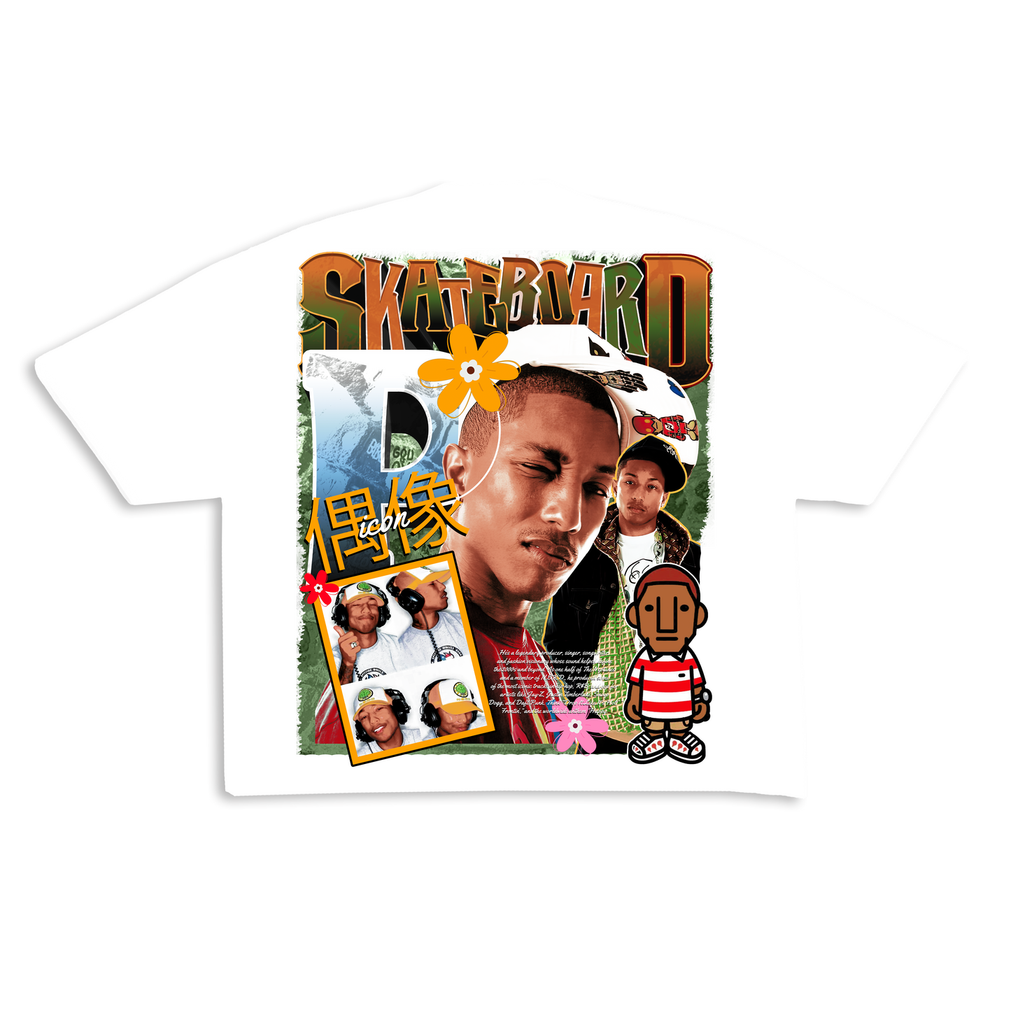 White Pharrell Williams Tee (ready to ship)