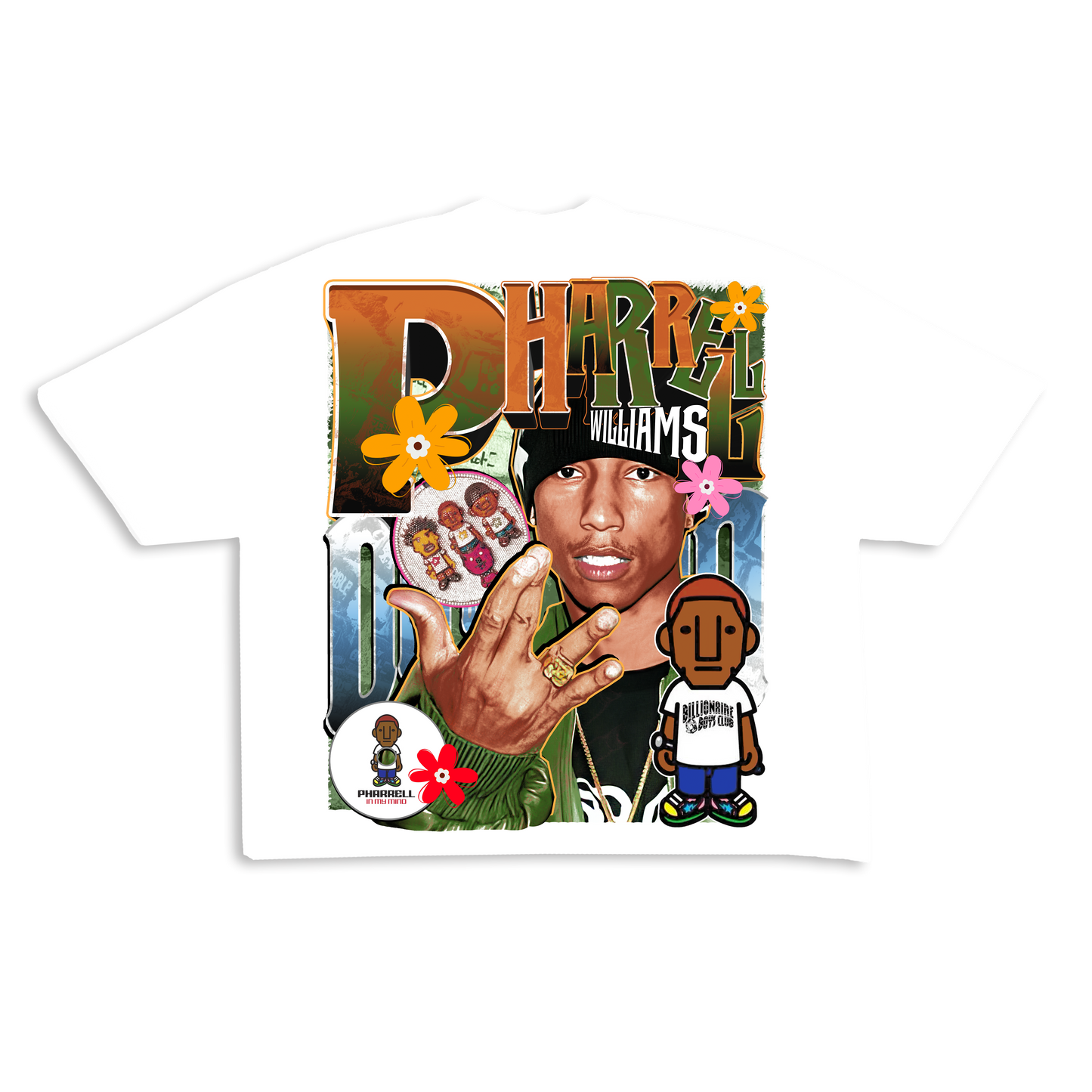 White Pharrell Williams Tee (ready to ship)