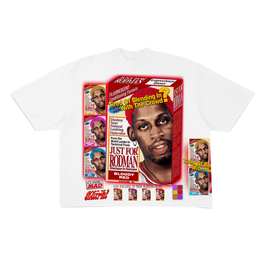 Red Dennis Rodman HairDye tee (ready to ship)