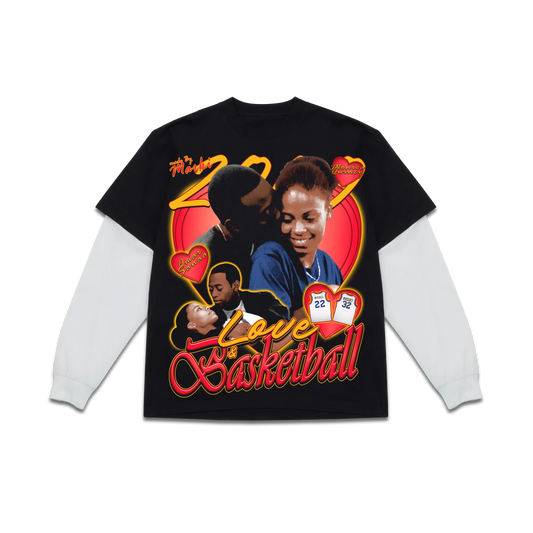 Love & Basketball skater tee (ready to ship)
