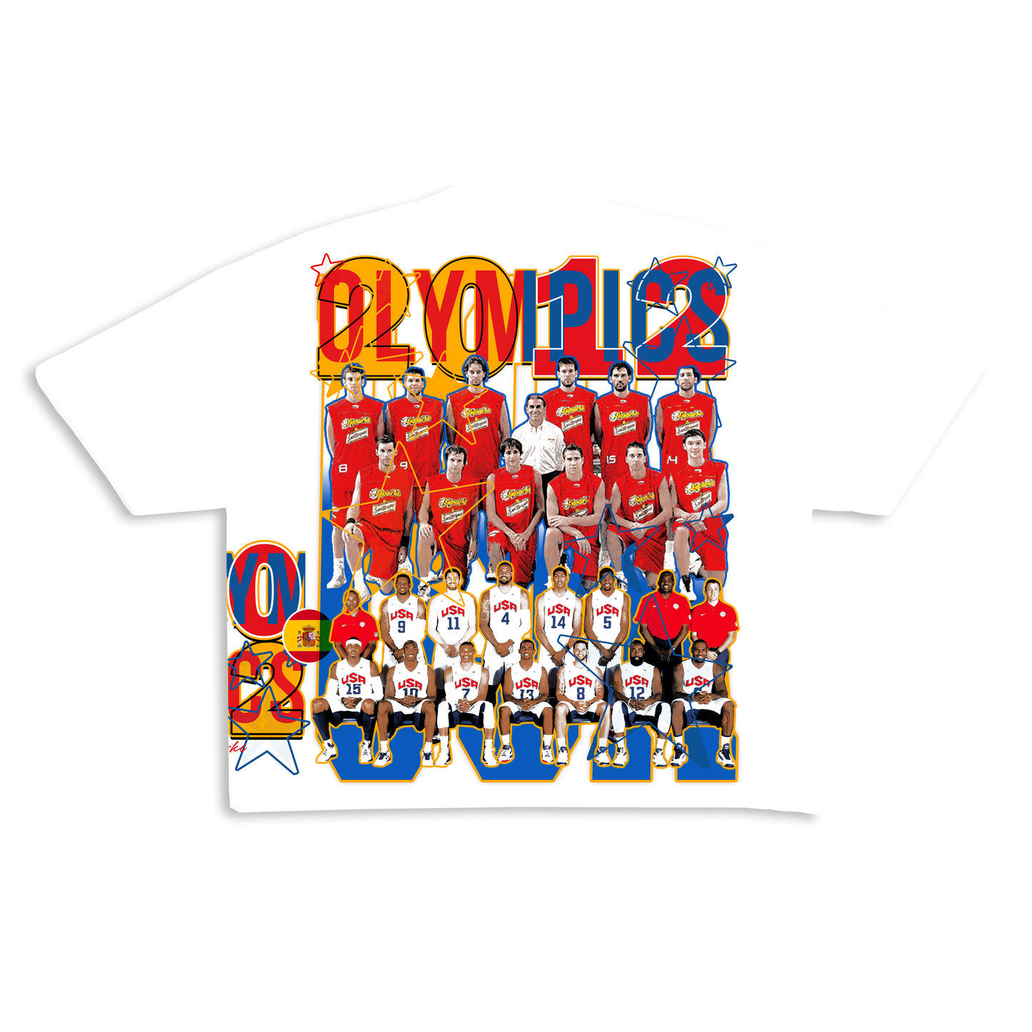 2012 Spain Vs Usa Olympics Tee (ready to ship)