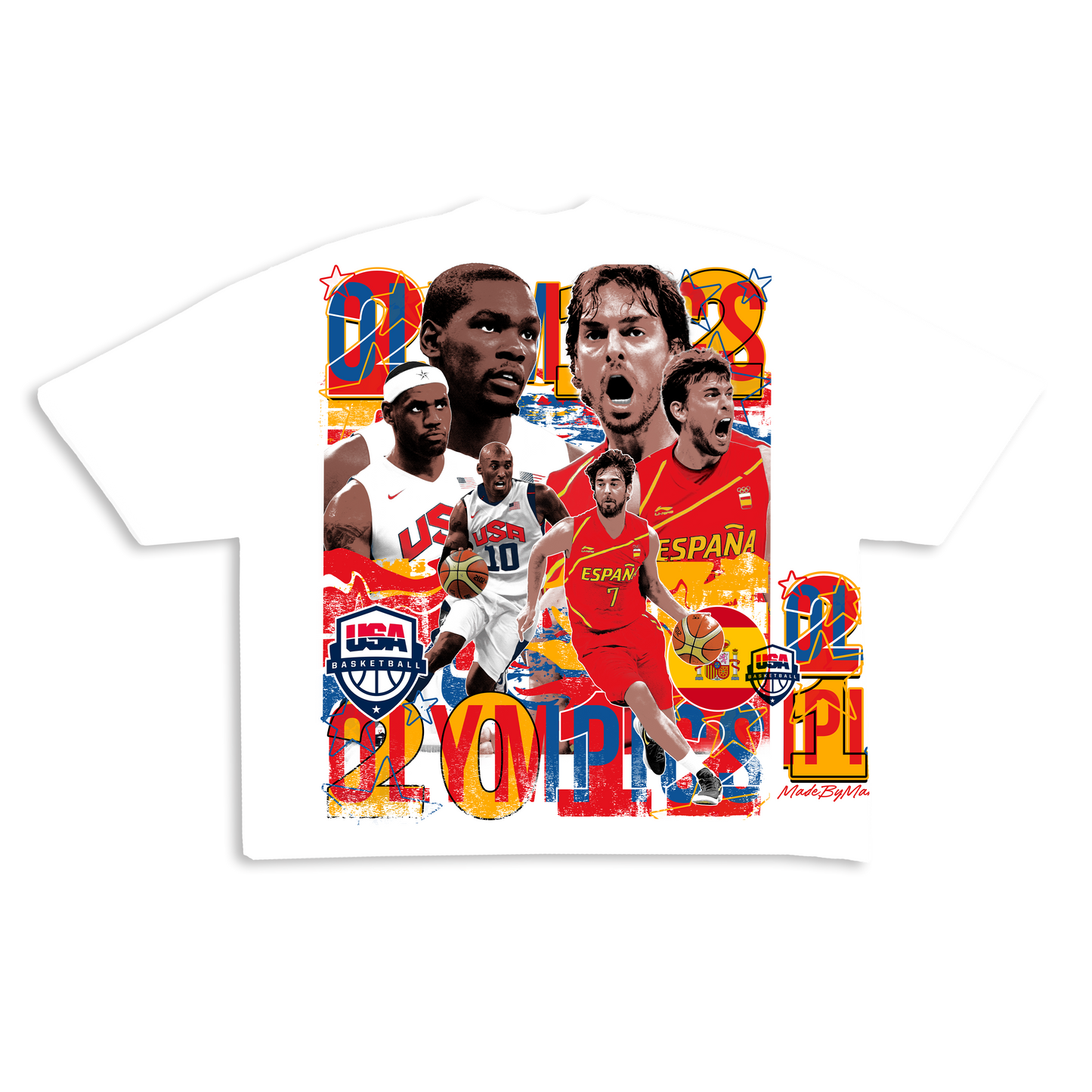 2012 Spain Vs Usa Olympics Tee (ready to ship)